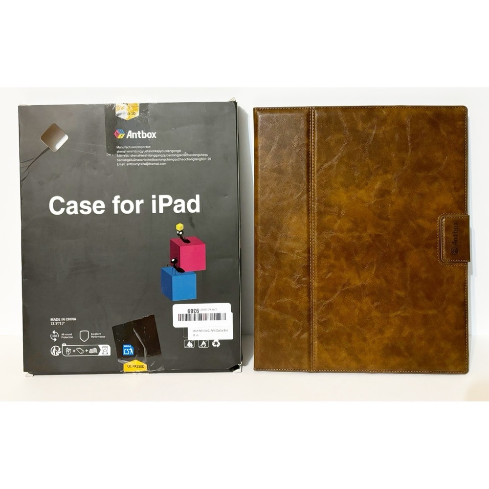 Antbox for iPad Pro 13" Case M5 2025/M4 2024, Built-in Pencil Holder, Brown, NEW